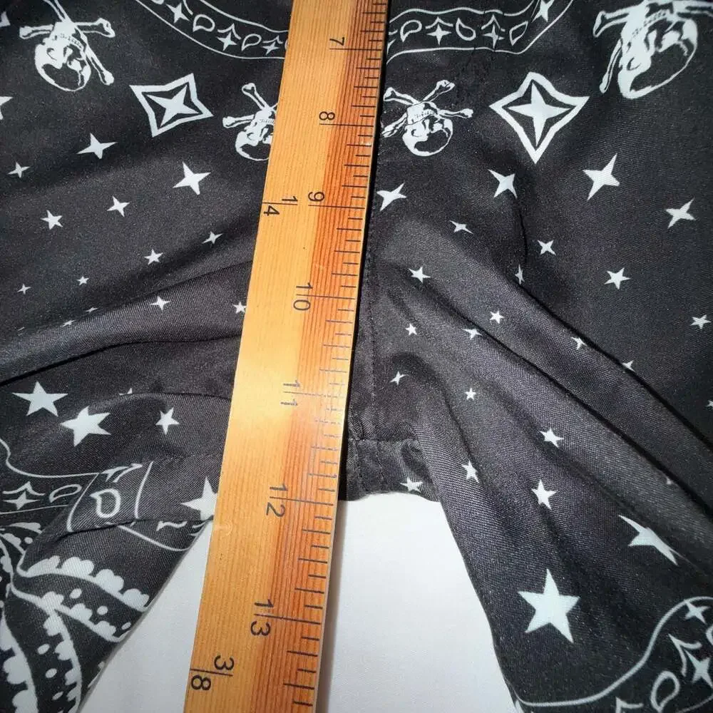 Ecko Unltd Black Bandana Paisley Print Men's Board Shorts size 34W